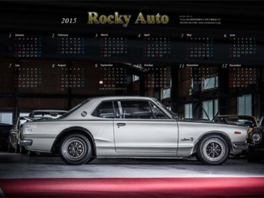    ２０１５年　ロッキーオートカレンダー完成！！！ハコスカ　GT-R　KPGC10  